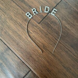 Silver Bride Headband
